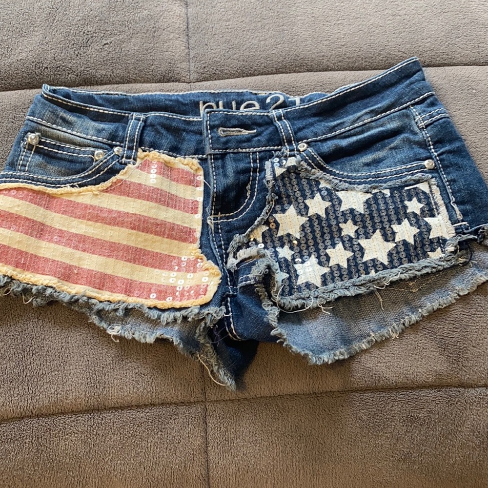 American flag shorts